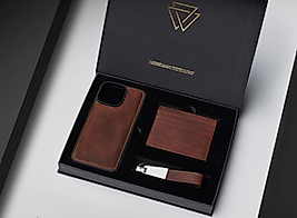 Deri Hediye Seti 12 ve 14 iphone  tüm  modelleri