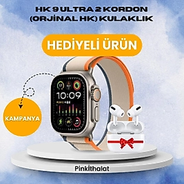HK 9 ULTRA 2  KORDON (ORJİNAL HK)+ KULAKLIK HEDİYE