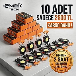 🔥 FIRSAT PAKETİ: 10 Adet Çok Fonksiyonlu Şarjlı LED Fener – Sadece 2600 (Kargo Dahil!) ⭐