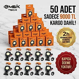 🔥 TOPLU ALIM DEV FIRSAT: 50 Adet Çok Fonksiyonlu Şarjlı LED Fener – Sadece 9000 TL (Kargo